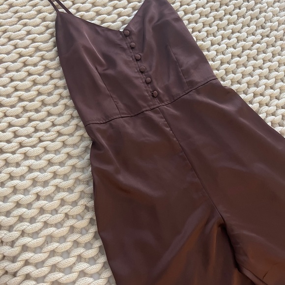 *NWT* Abercrombie & Fitch Satin Jumpsuit Romper - Picture 5 of 5